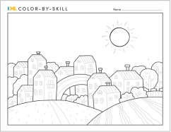 IXL Color by Skill Town